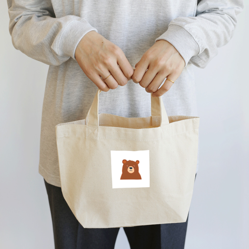 日常の困ったクマ Lunch Tote Bag