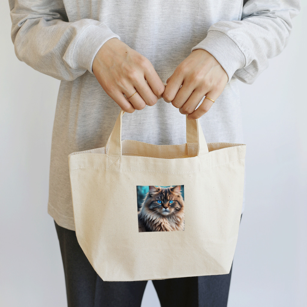 Koiwamiyaの青き目のメインクーン Lunch Tote Bag