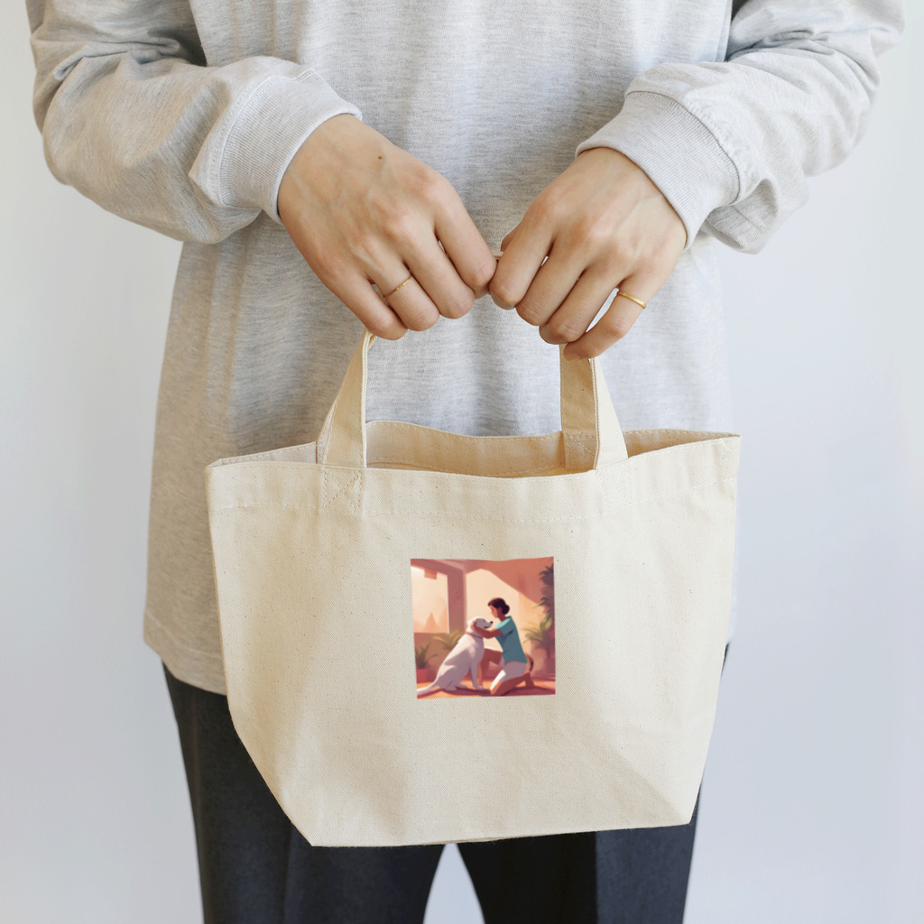 Mako Goodsの愛されるドギー Lunch Tote Bag