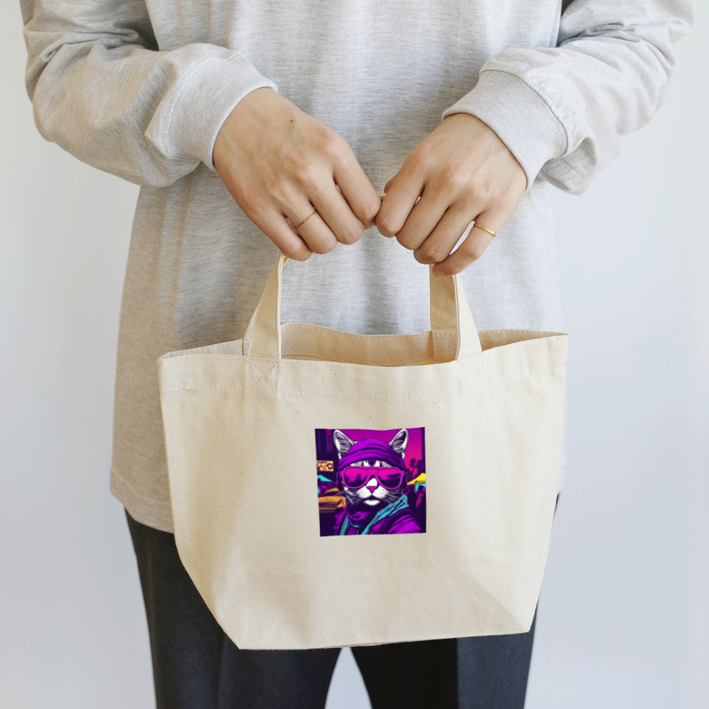 jujumarucatのROCKYCAT　サングラス２ Lunch Tote Bag