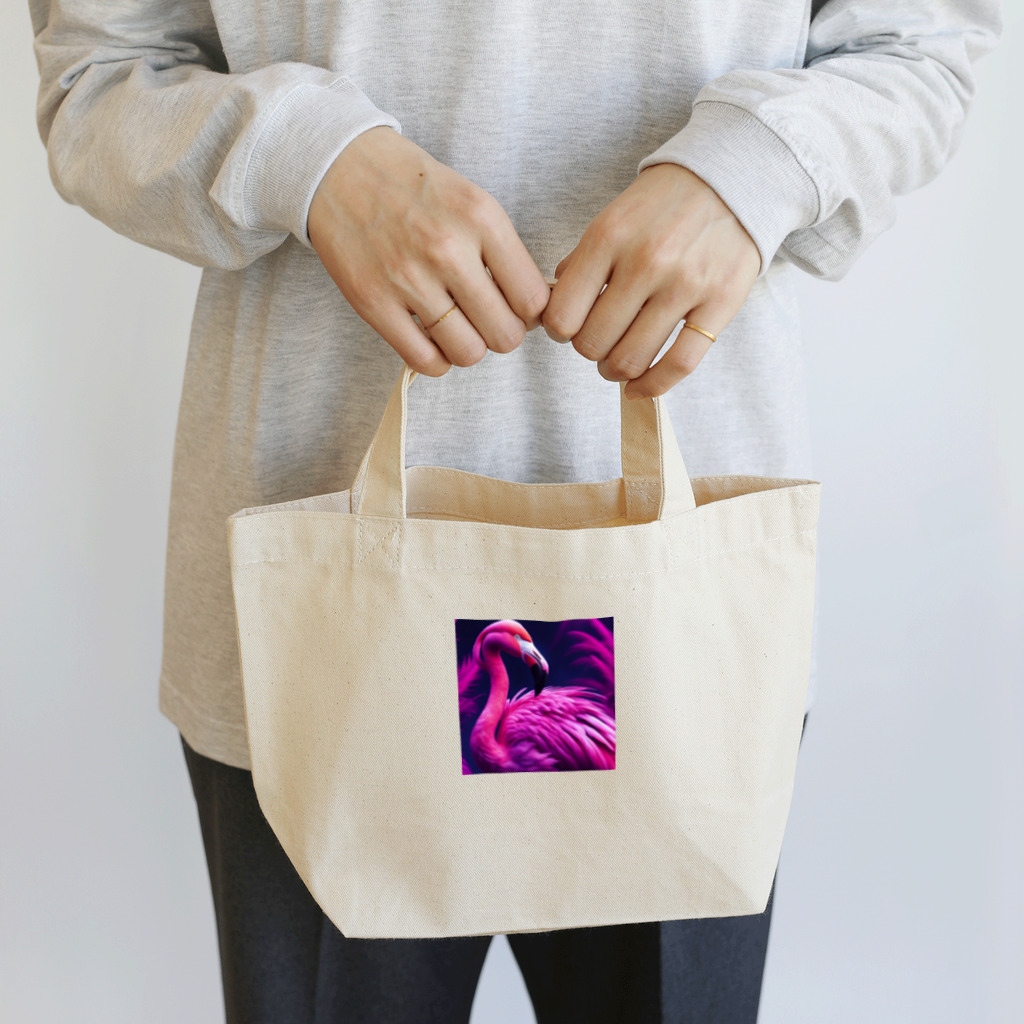 Kokoro-nagomu-Nagomiのフラミンゴ16 Lunch Tote Bag