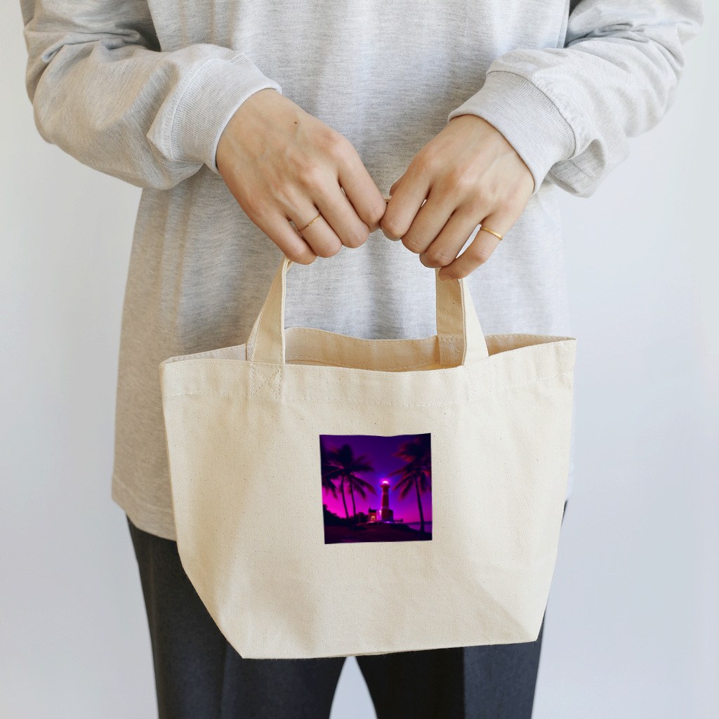 e_a_ru82の灯台ネオンカラー Lunch Tote Bag