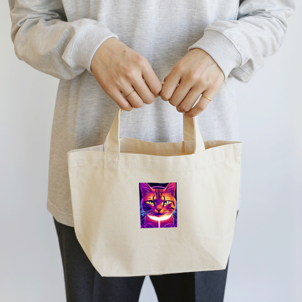 ParadigmStar　パラダイムスターのワイルドビッグキャット Lunch Tote Bag
