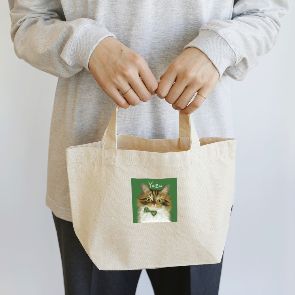 jasmine@ペットの似顔絵やさんのハンサムガールのキラメキ Lunch Tote Bag