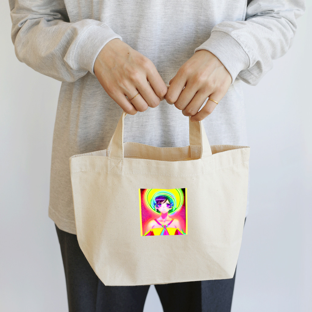 きゅぴきゅぴガールの後光が差している★きゅぴきゅぴガール Lunch Tote Bag