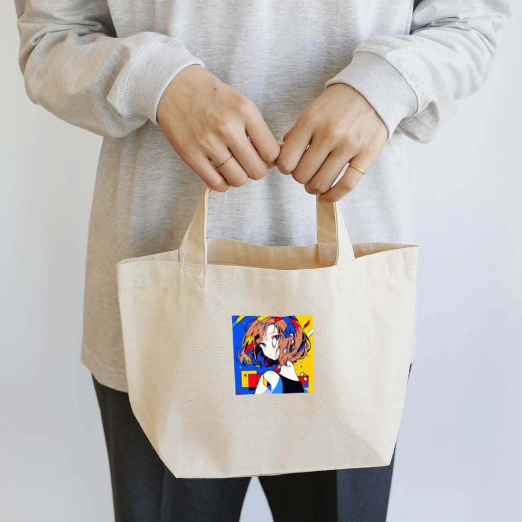 みっきりのお店の女性 3 【デ・ステイル】 Lunch Tote Bag