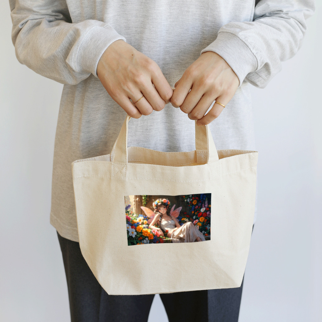 UNIQUE〜AIアートショップ〜の花の妖精① Lunch Tote Bag