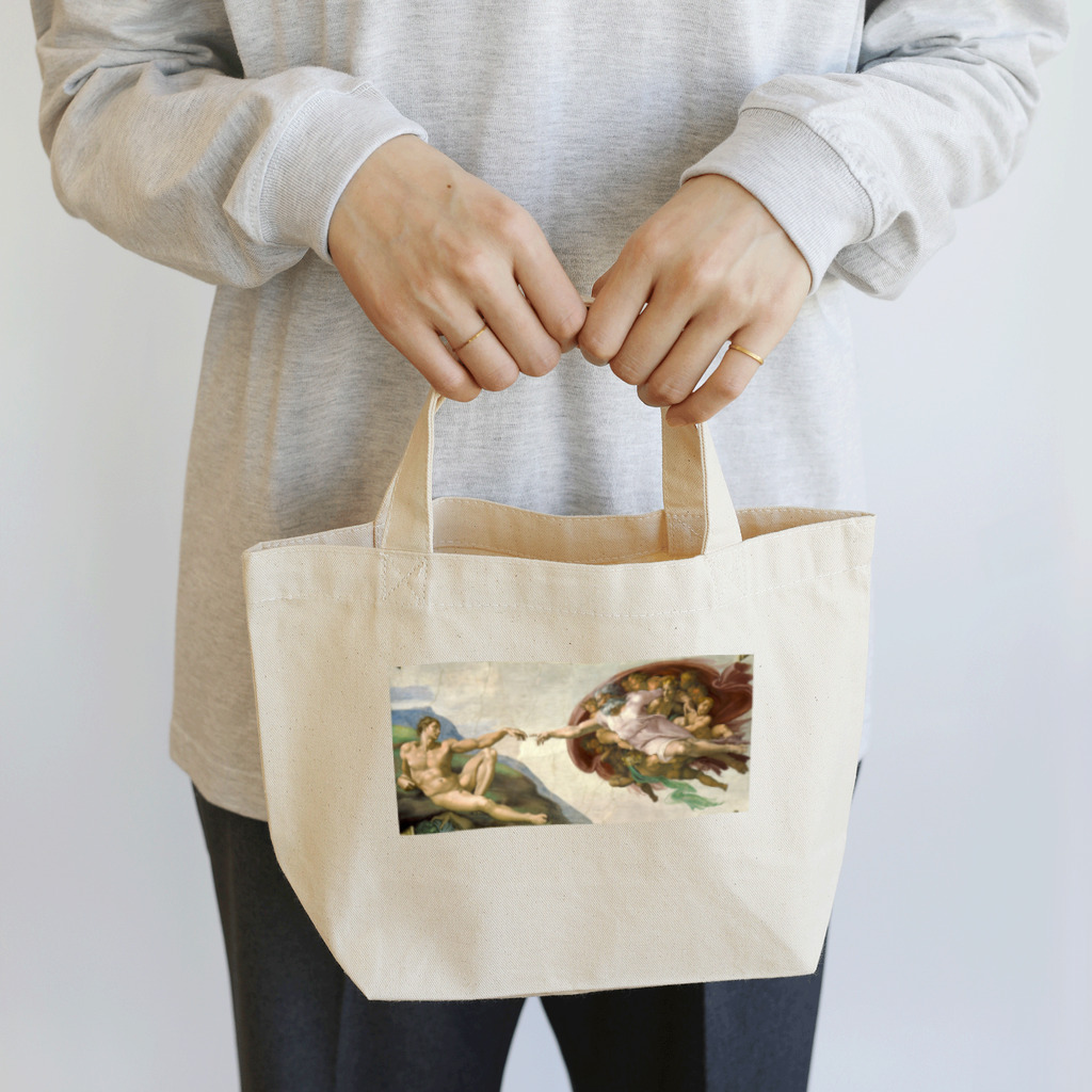 世界美術商店のアダムの創造 / The Creation of Adam Lunch Tote Bag