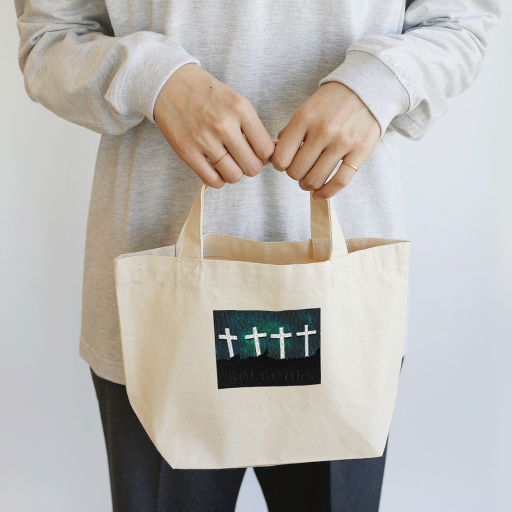 Ａ’ｚｗｏｒｋＳのGOLGOTHA OIL PAINTING Lunch Tote Bag