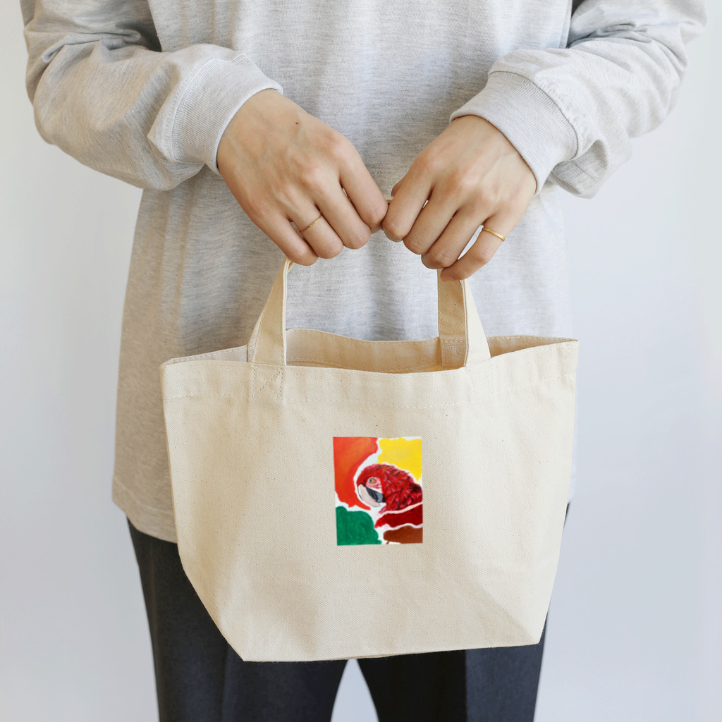 ぺぇねもんショップのベニコンゴウインコ Lunch Tote Bag