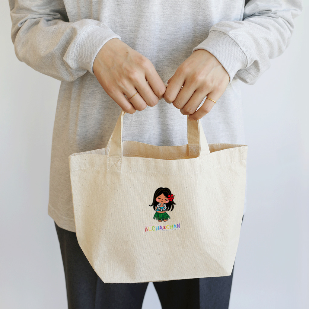 みんなのアロハちゃんのみんなのアロハちゃん（白） Lunch Tote Bag