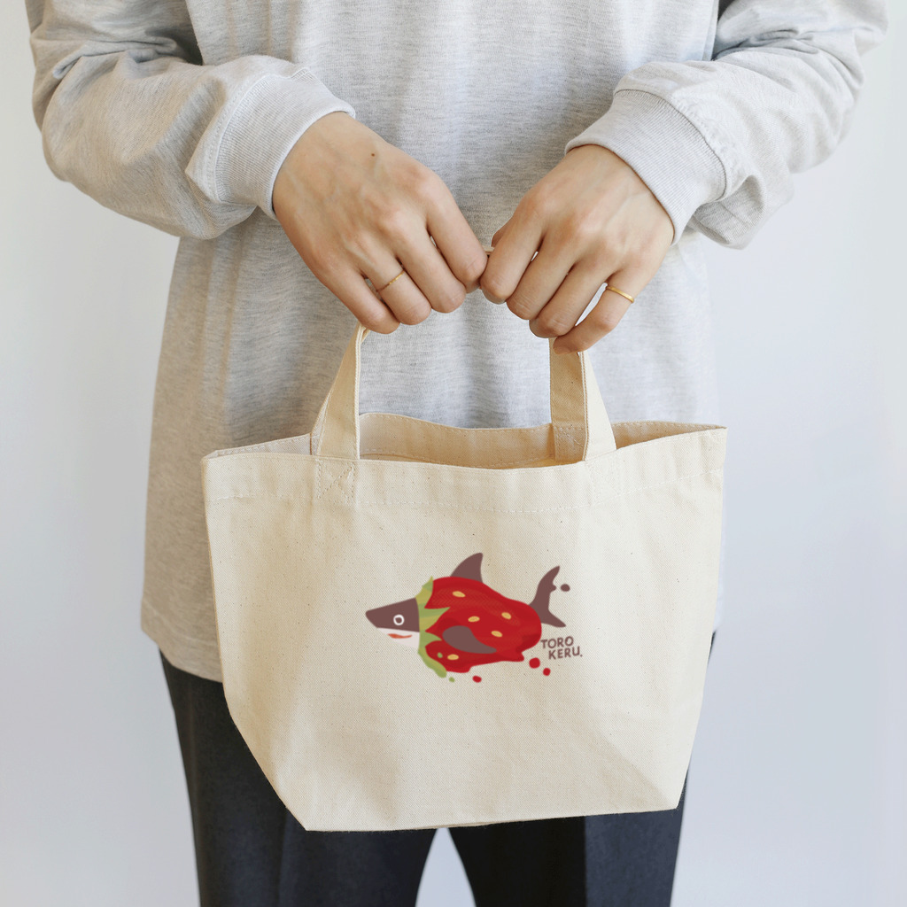 さかたようこ / サメ画家の苺ととろけるおサメさん | TOROKERU SHARK Strawberry Lunch Tote Bag