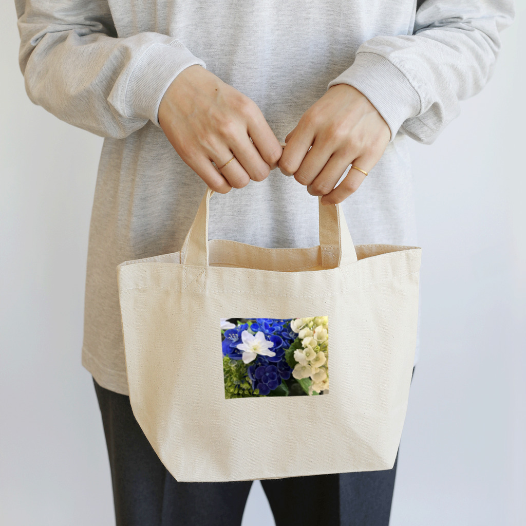 MomoTakaのいろいろな紫陽花たち ランチトートバッグ