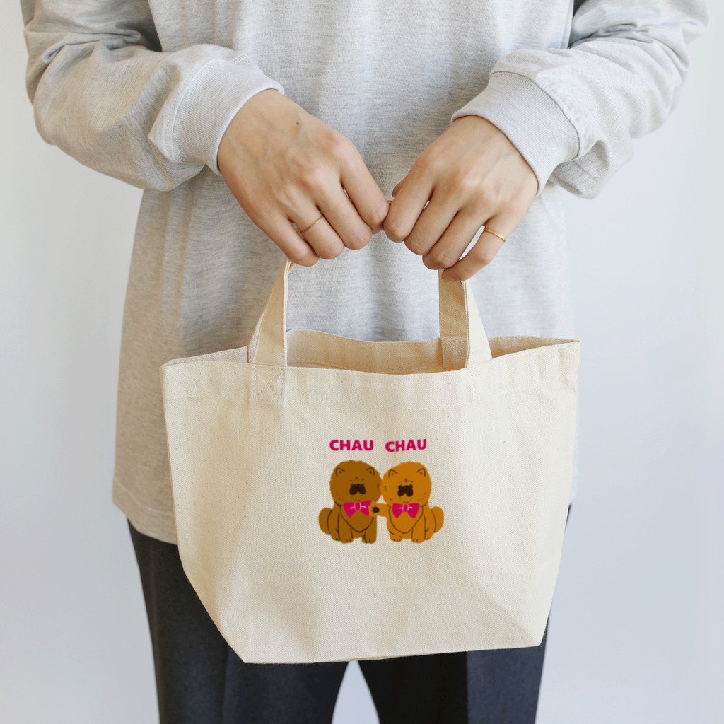 wasabishの小洒落た犬CHAUCHAU Lunch Tote Bag