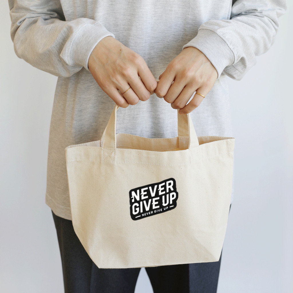 NORI＠fujiyamaのNever Give Up Lunch Tote Bag