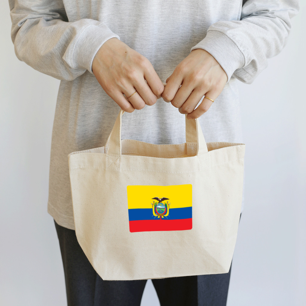お絵かき屋さんのエクアドルの国旗 Lunch Tote Bag
