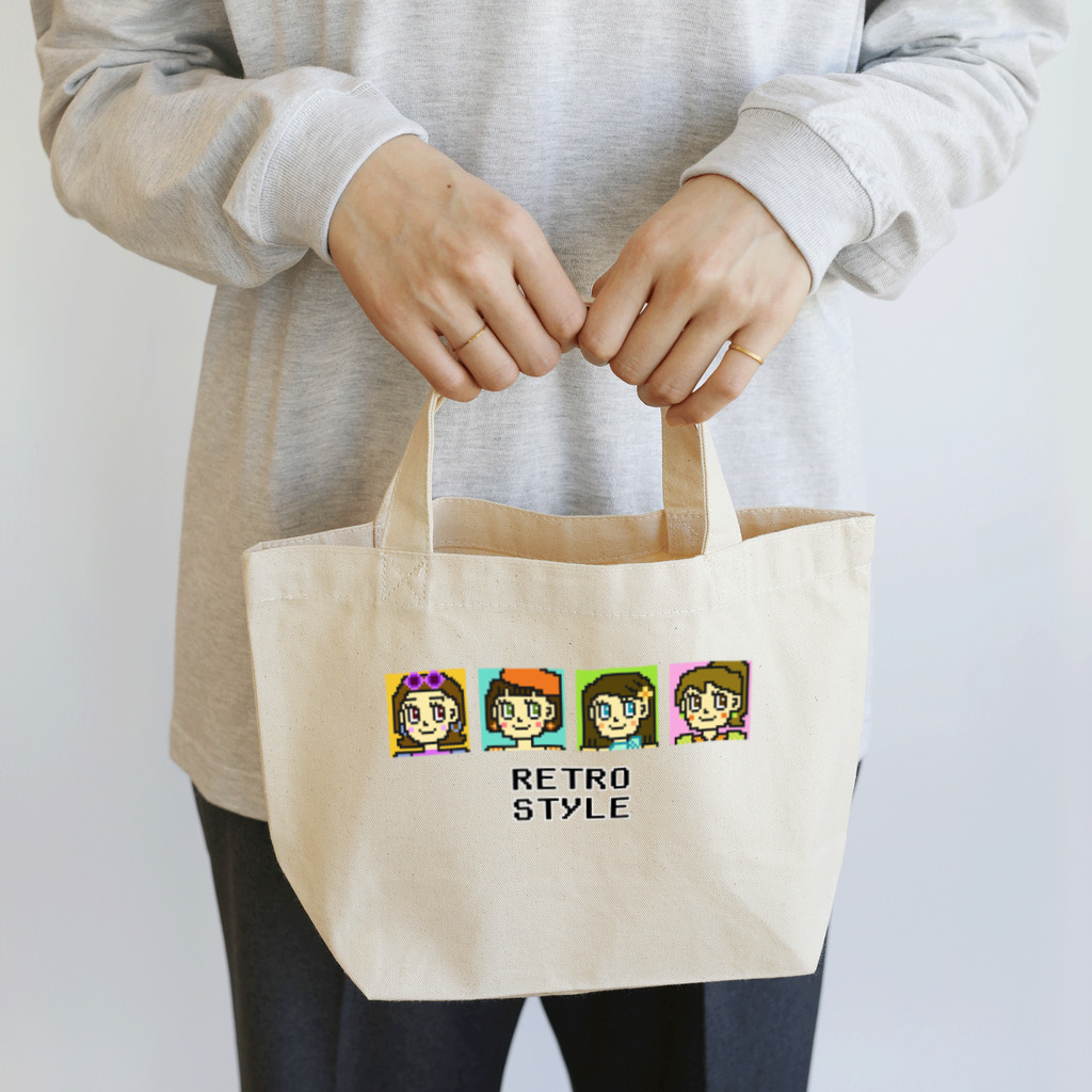 ぺんぎん24のレトロスタイル Lunch Tote Bag