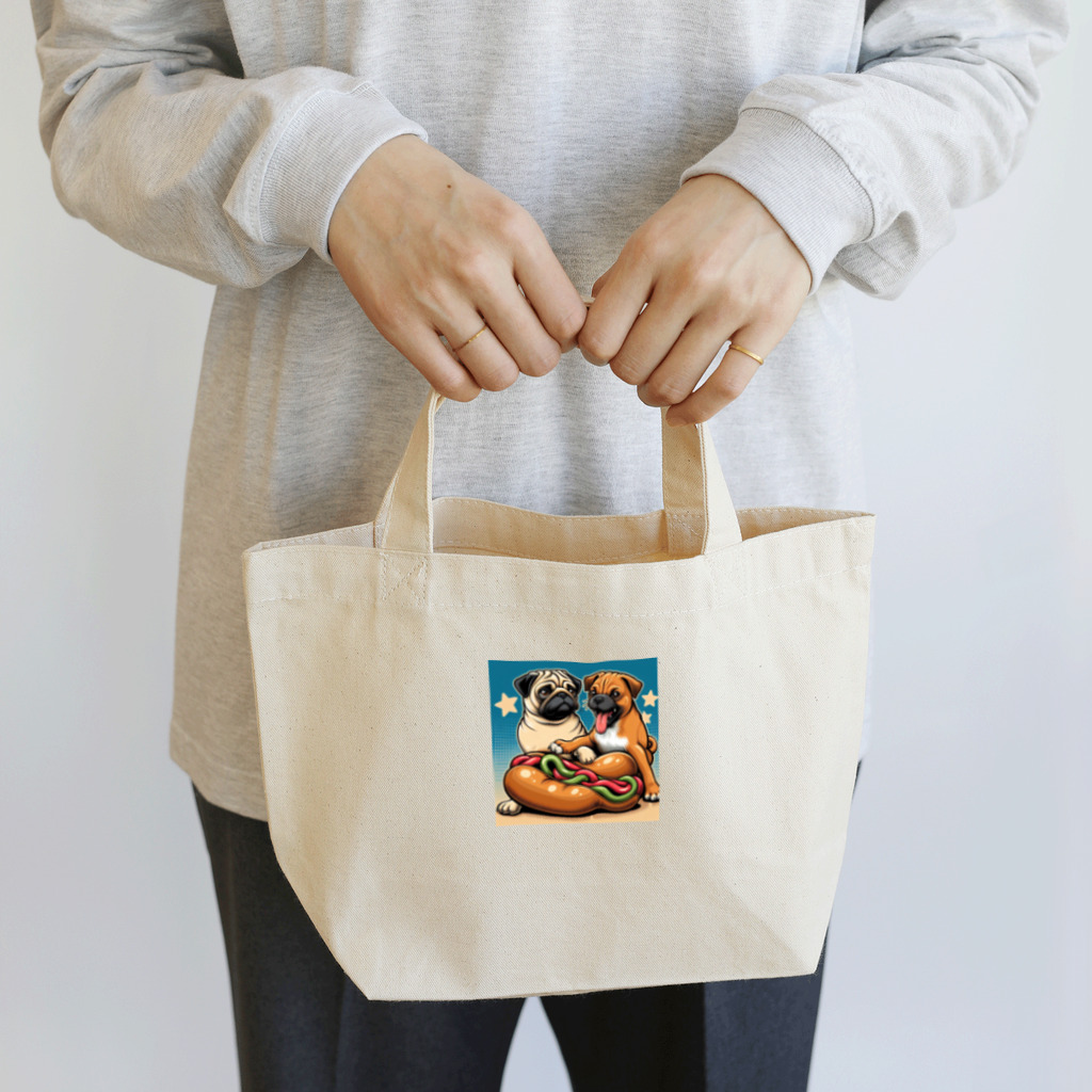 ODDS-345のパピーフィースト Lunch Tote Bag