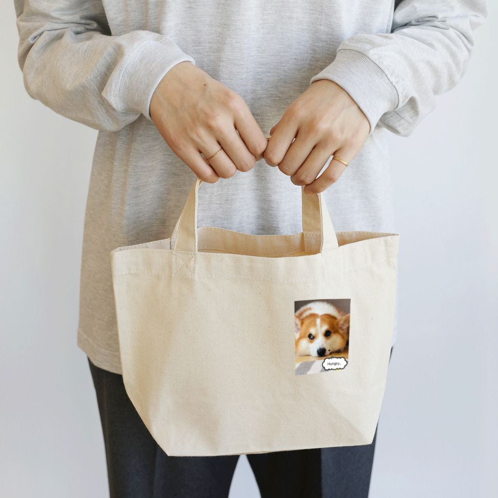 uzumakiのチラ見コーギーさん Lunch Tote Bag