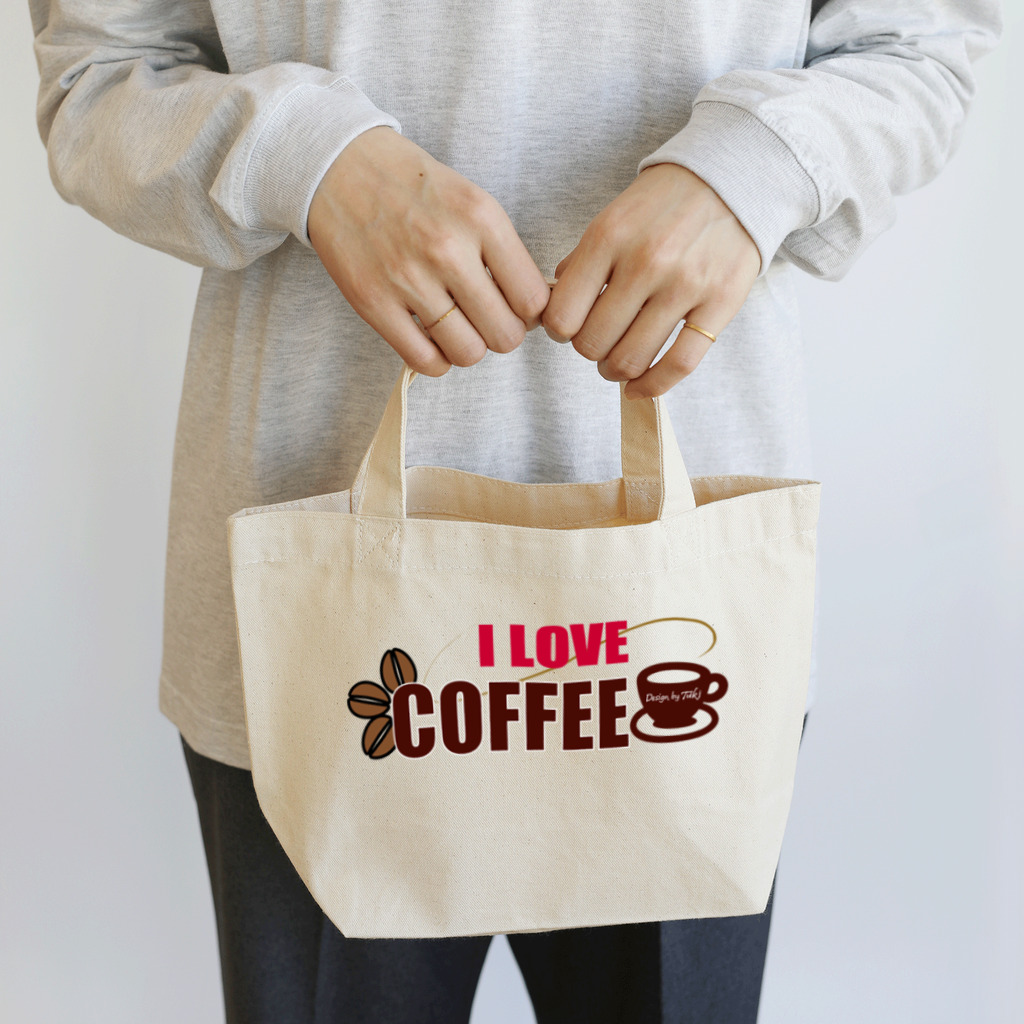 TukiのI LOVE COFFEE  Lunch Tote Bag