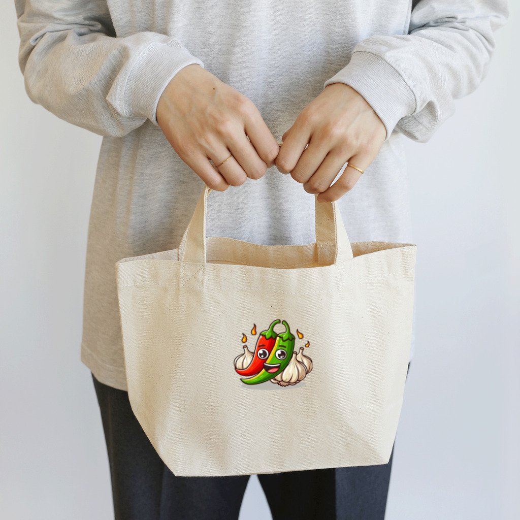 ポチェロの「エスニックファッションのスパイス」 Lunch Tote Bag