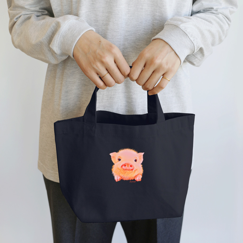 ジュノの秘密のアトリエのマイクロブタ／Juno Lunch Tote Bag