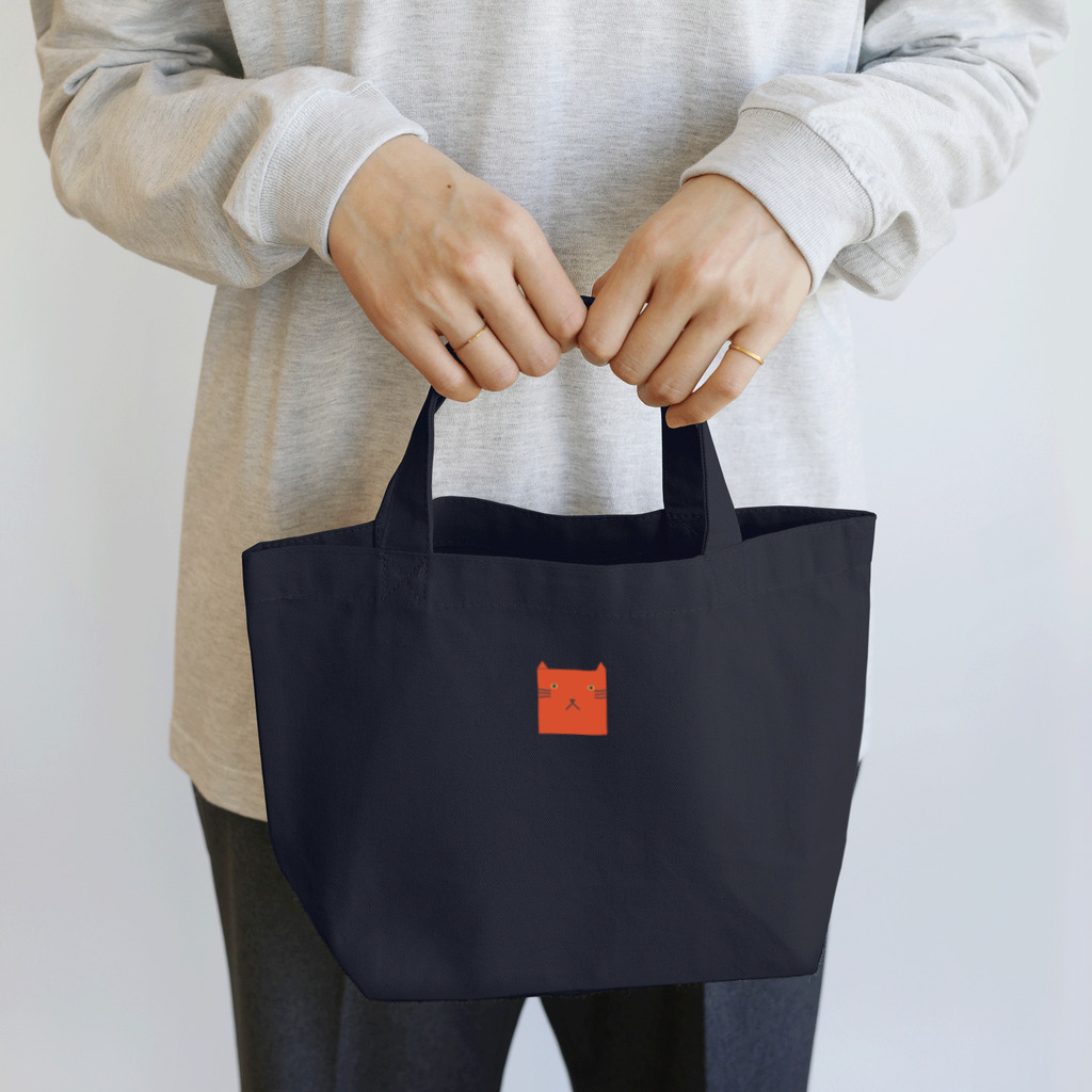 72dsgnのhako-neko [Orange] Lunch Tote Bag
