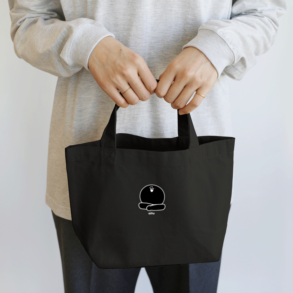 アイツ 𝐒𝐭𝐨𝐫𝐞のいい感じなブラックアイツのランチトートバッグ Lunch Tote Bag