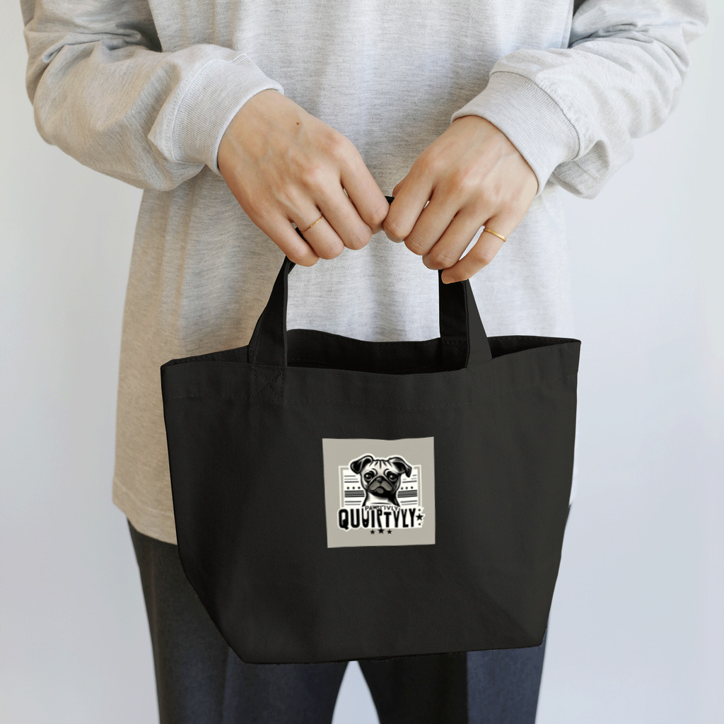 Urban pawsのパグチワワ「Pawsitively Quirky」 Lunch Tote Bag