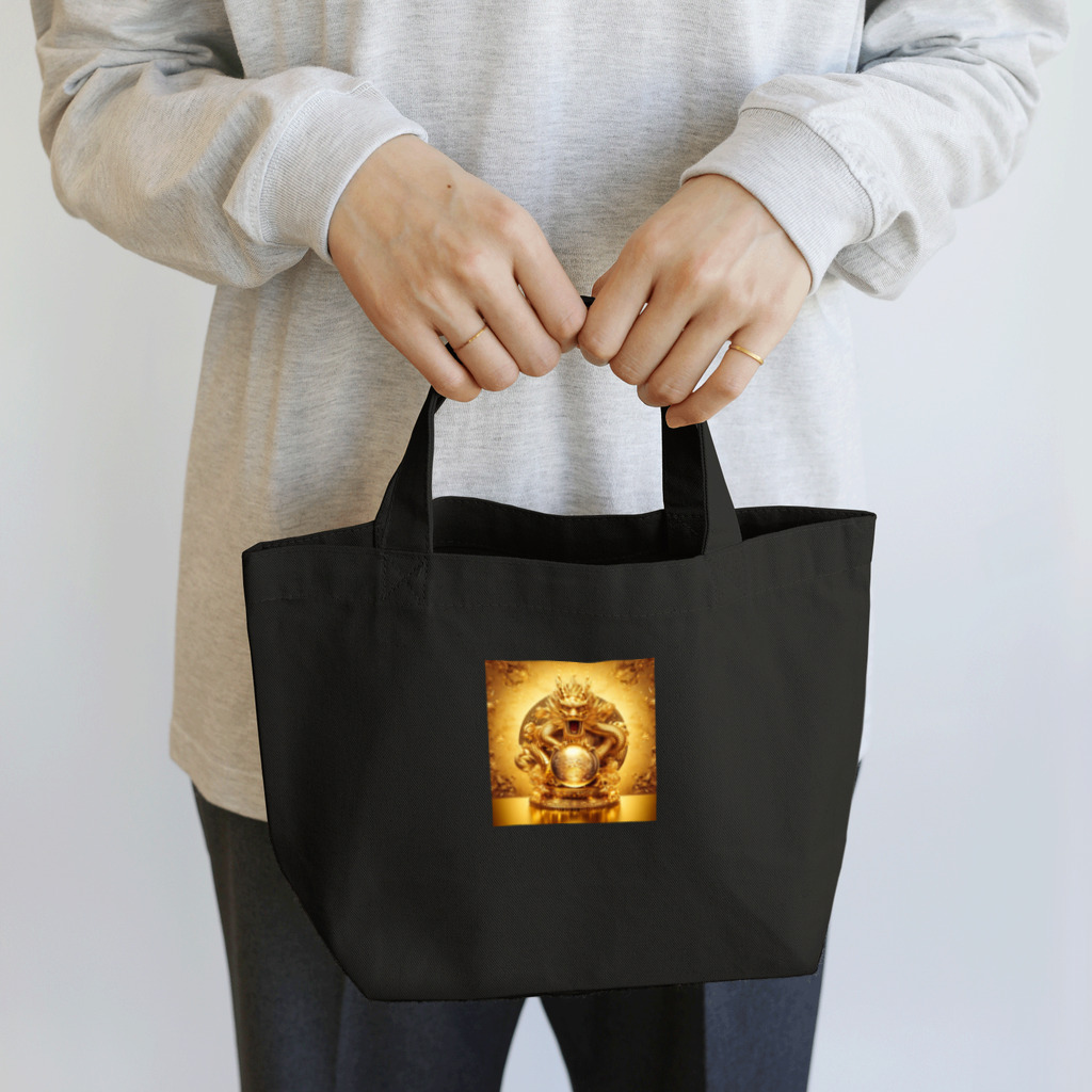 【金龍】Kinryuの【金運爆上げ】金龍守護神グッズ_001 Lunch Tote Bag