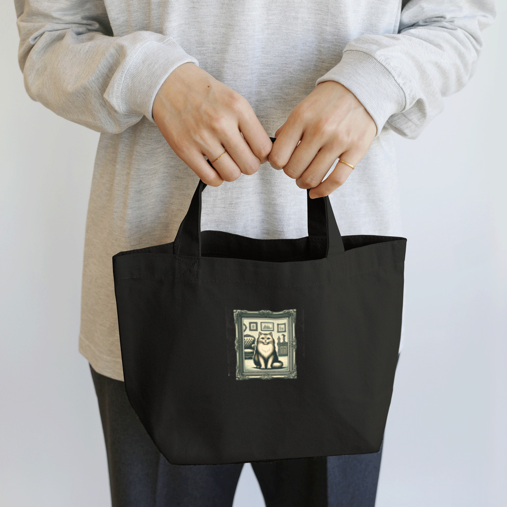 manaco-のクラシックな猫 Lunch Tote Bag