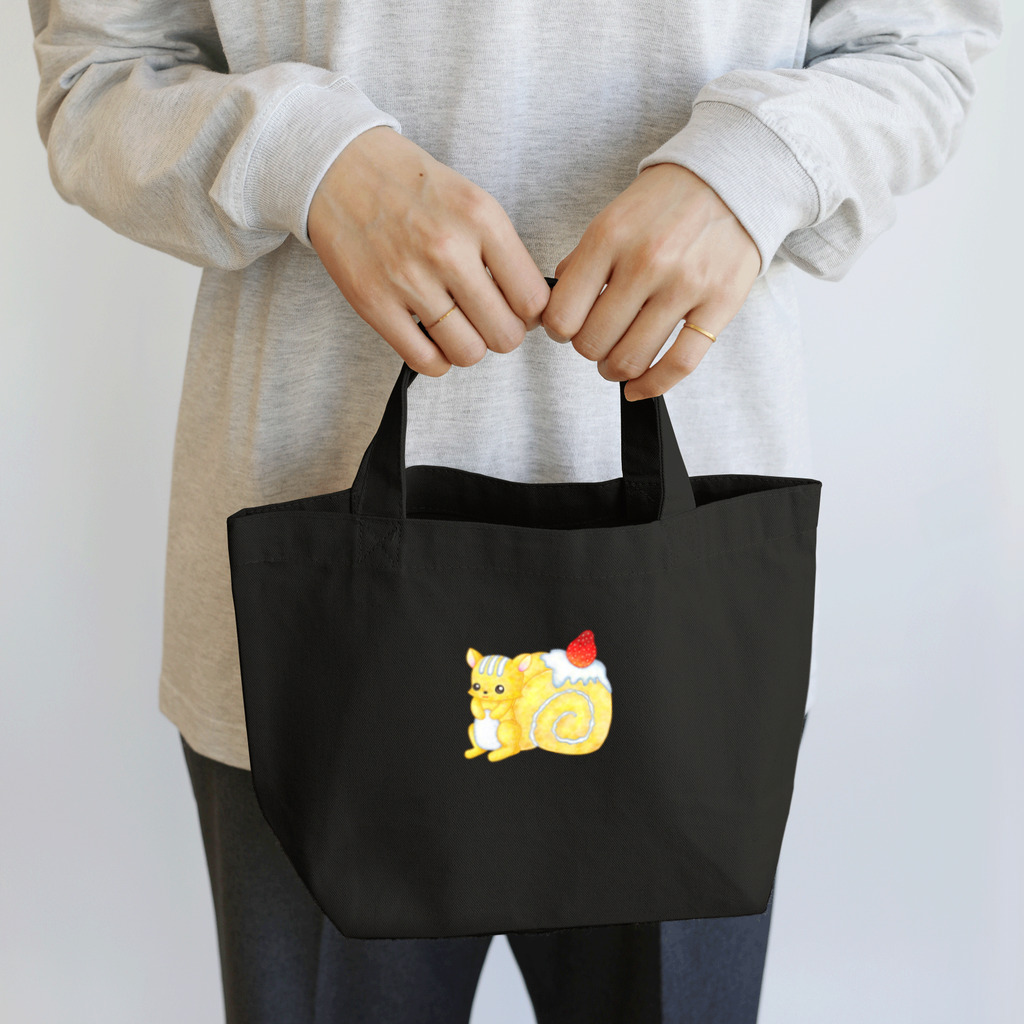 satoayaのアニマルカフェのフードアニマル　ロールケーキリス Lunch Tote Bag