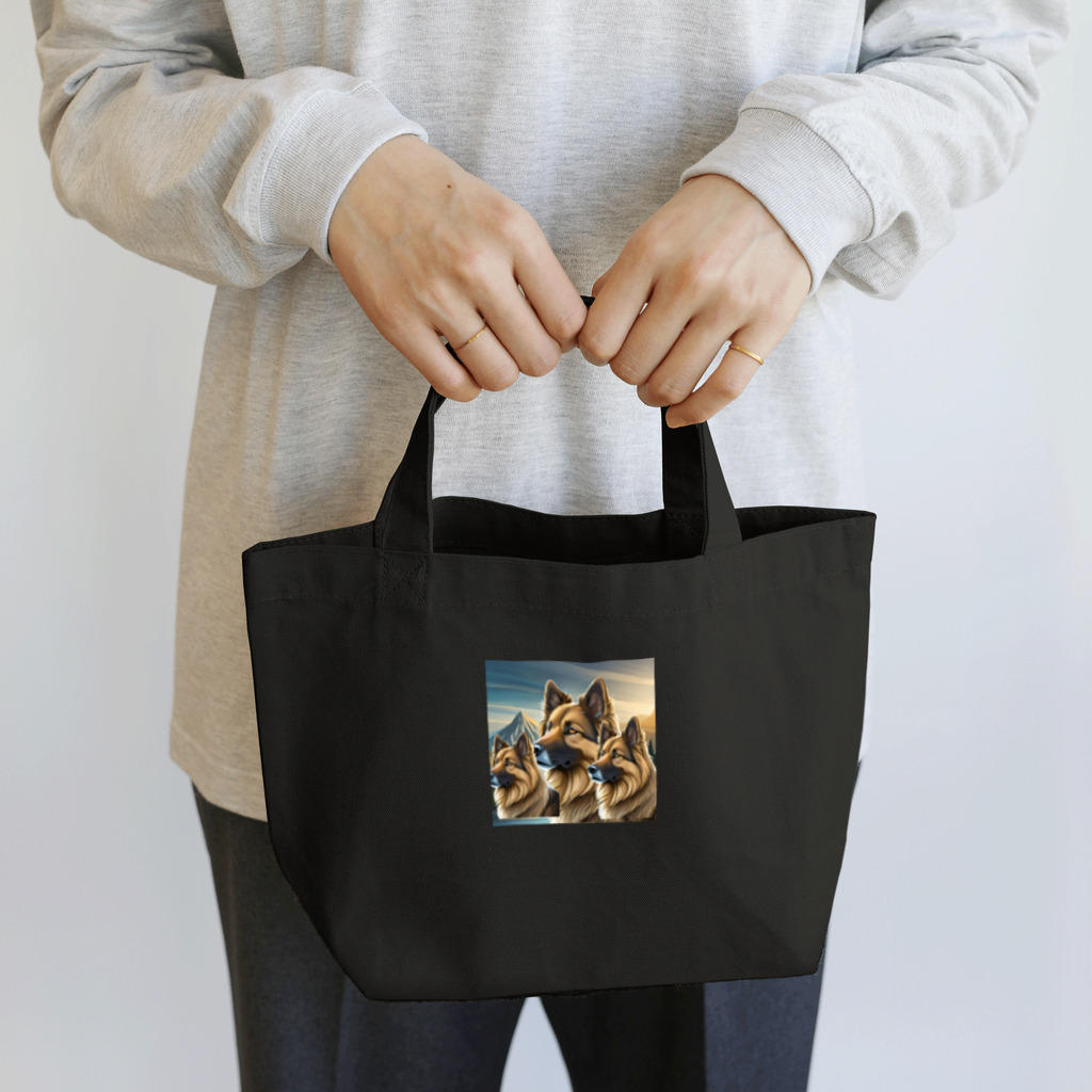 DREAMHOUSEのジャーマンシェパード Lunch Tote Bag