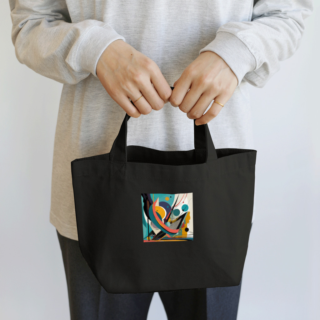 のんびりアート工房のガラクタアート風 Lunch Tote Bag