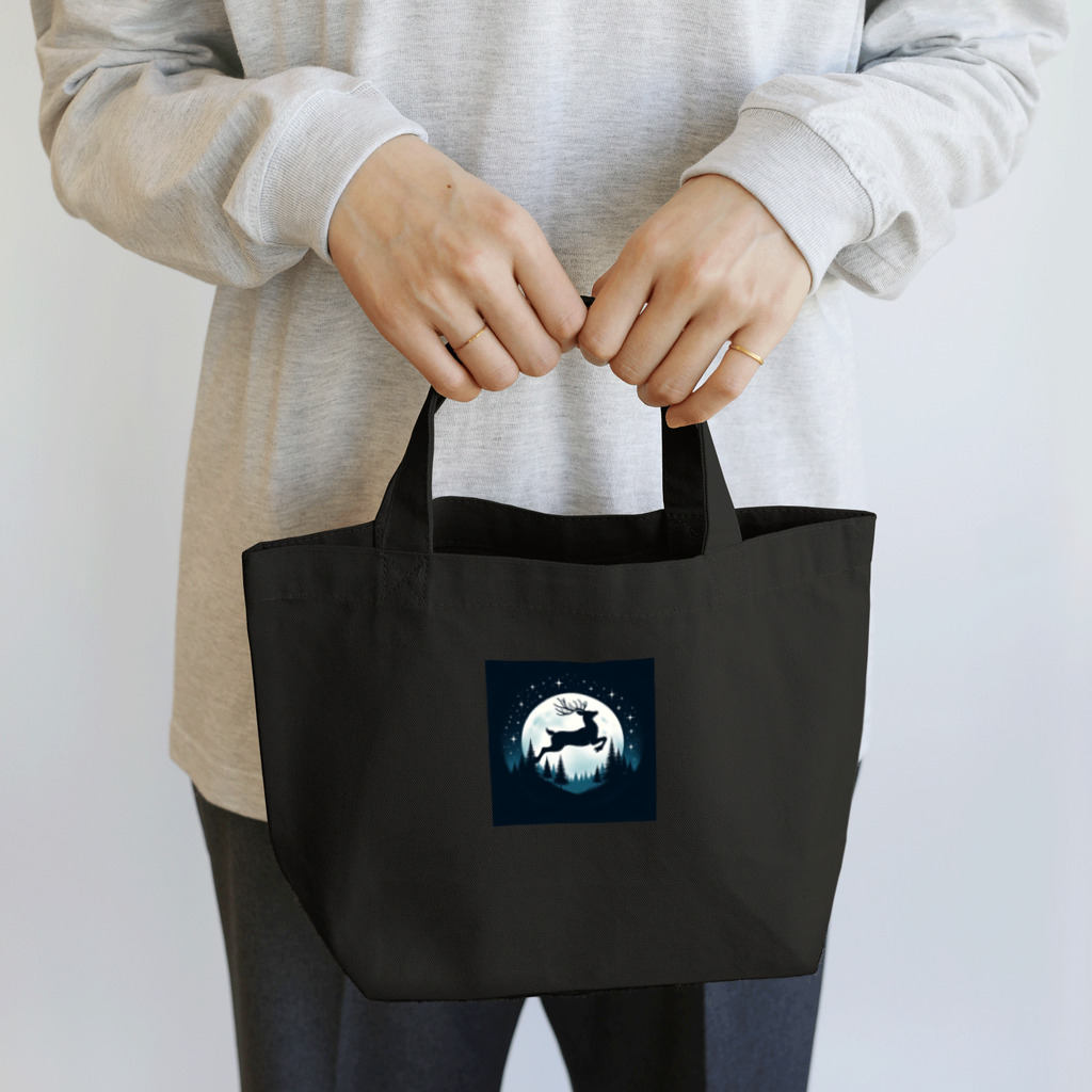niko&PANDA shopの自由なトナカイ Lunch Tote Bag
