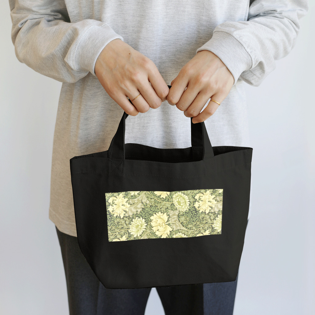 かえる商店のChrysanthemum by William Morris Lunch Tote Bag