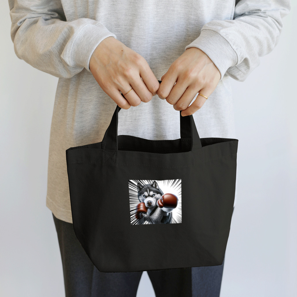 choropperのボクサーハスキー Lunch Tote Bag