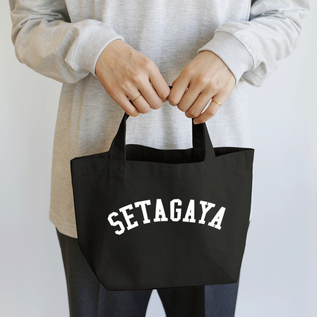せたが屋さんの世田谷グッズ　ホワイトロゴ（setagaya item) ランチトートバッグ