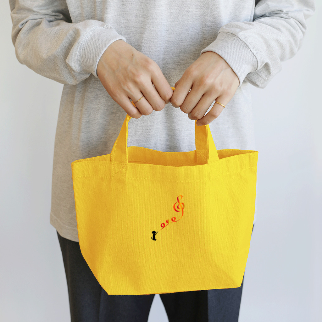 CHOSANAのリボンでト音記号 Lunch Tote Bag