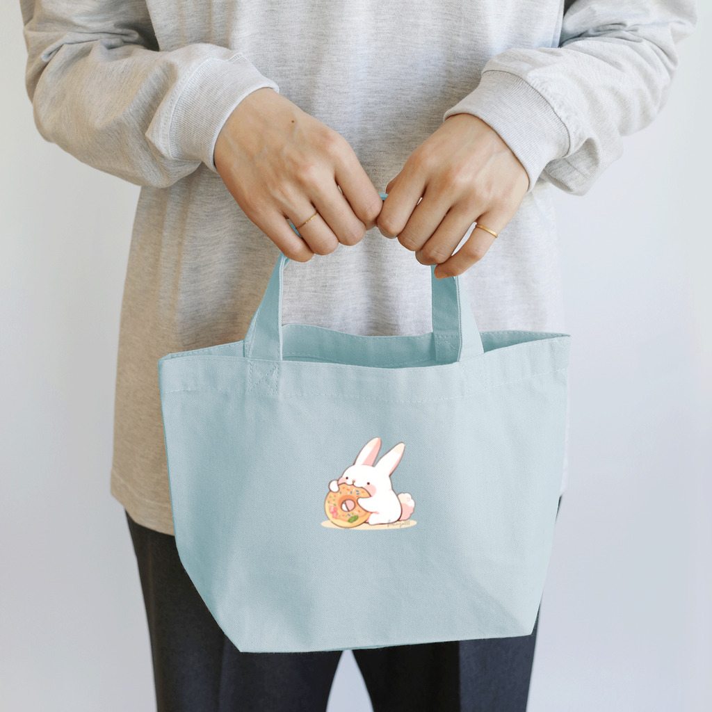 🌸hanausa🐰のうさぎとドーナツ２ Lunch Tote Bag