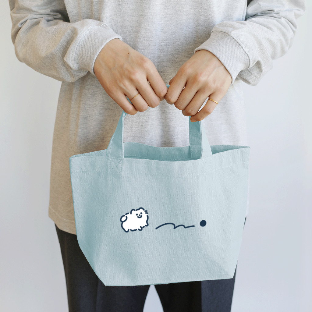 ポメラニアンだよのころころポメちゃん Lunch Tote Bag