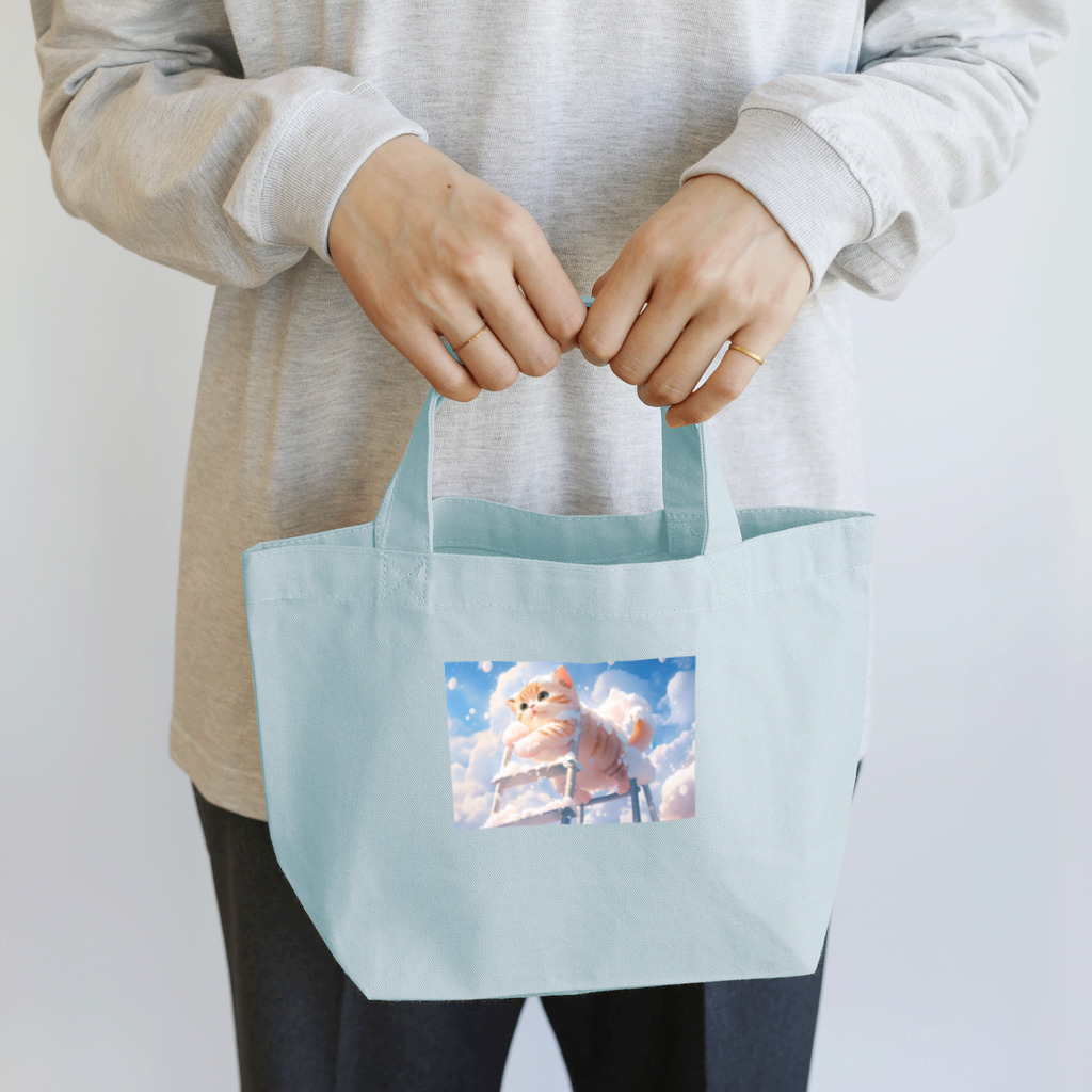 MISAKI_WのBrave kitty Lunch Tote Bag