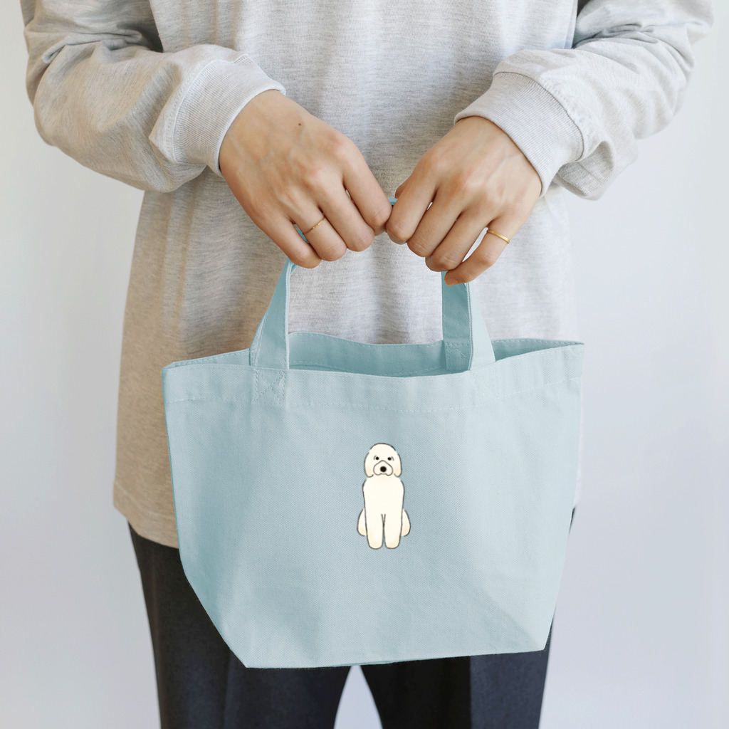 ゆいたっく／犬イラストのおすわりのゴールデンドゥードル Lunch Tote Bag