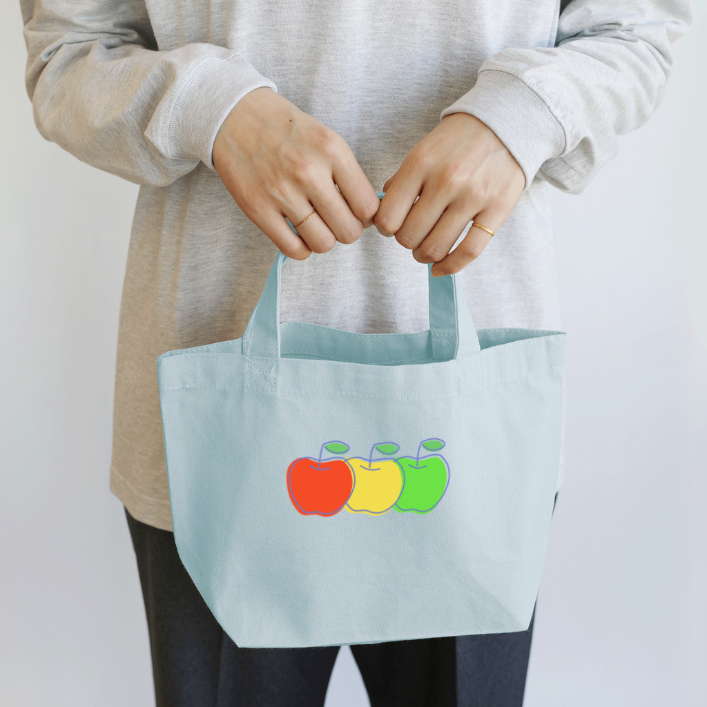 ハナのお店のりんご三兄弟 Lunch Tote Bag