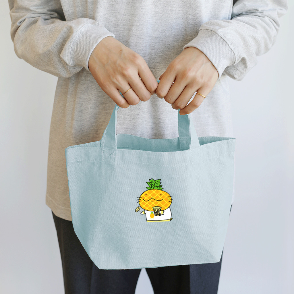 YUTANEKO公式ショップのパイナップルの日 Lunch Tote Bag