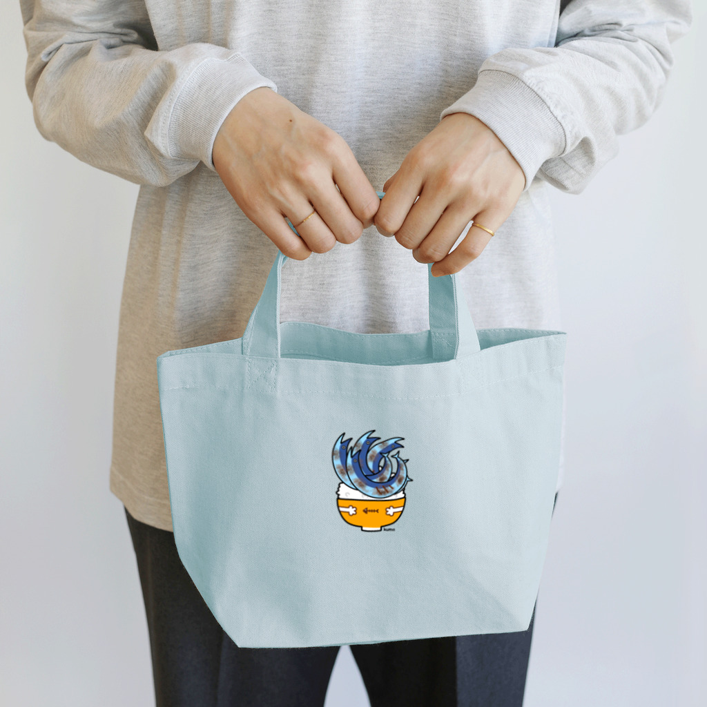 mkumakumaの青魚のえびぞり焼きチューチュートレイン風丼 Lunch Tote Bag