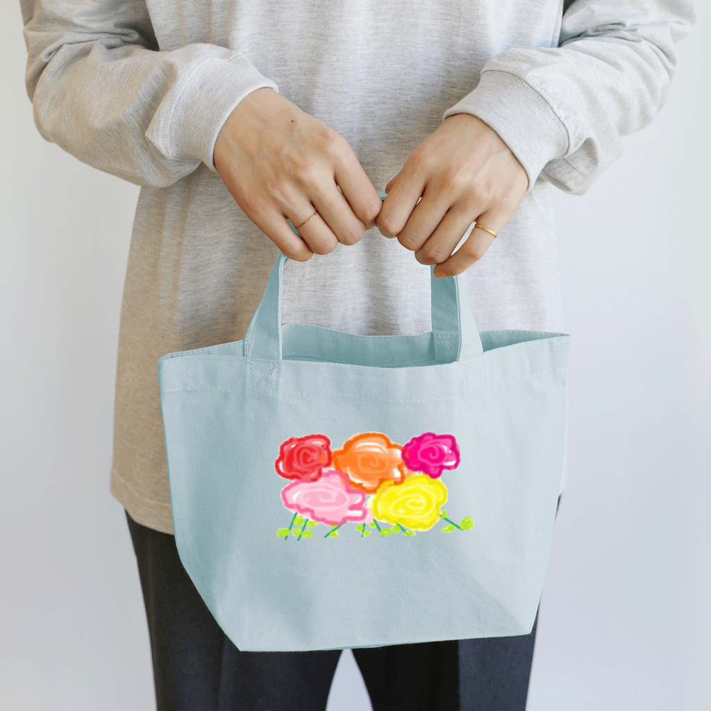 🐸かえるさんと仲間たち🐸のはなのたば Lunch Tote Bag