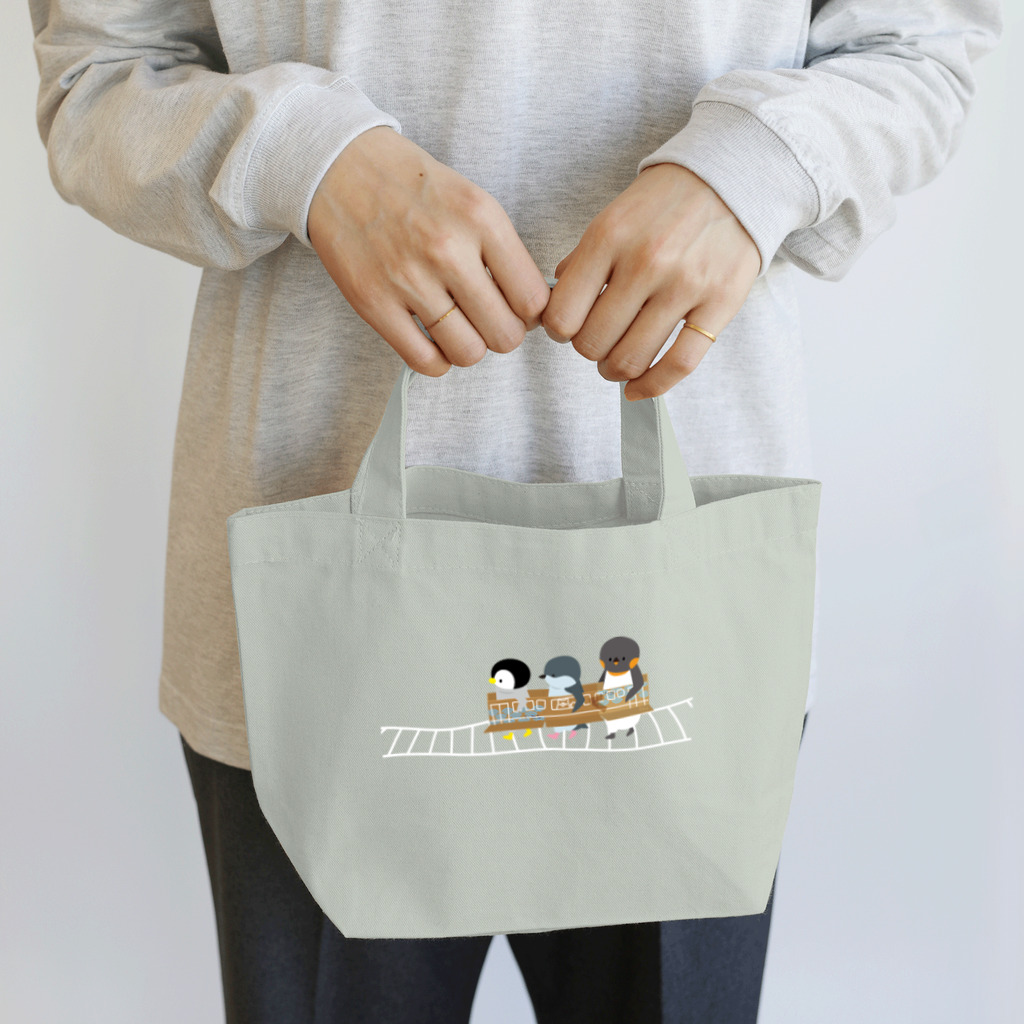 しろくま&ペンギン通信のペンギン列車 Lunch Tote Bag