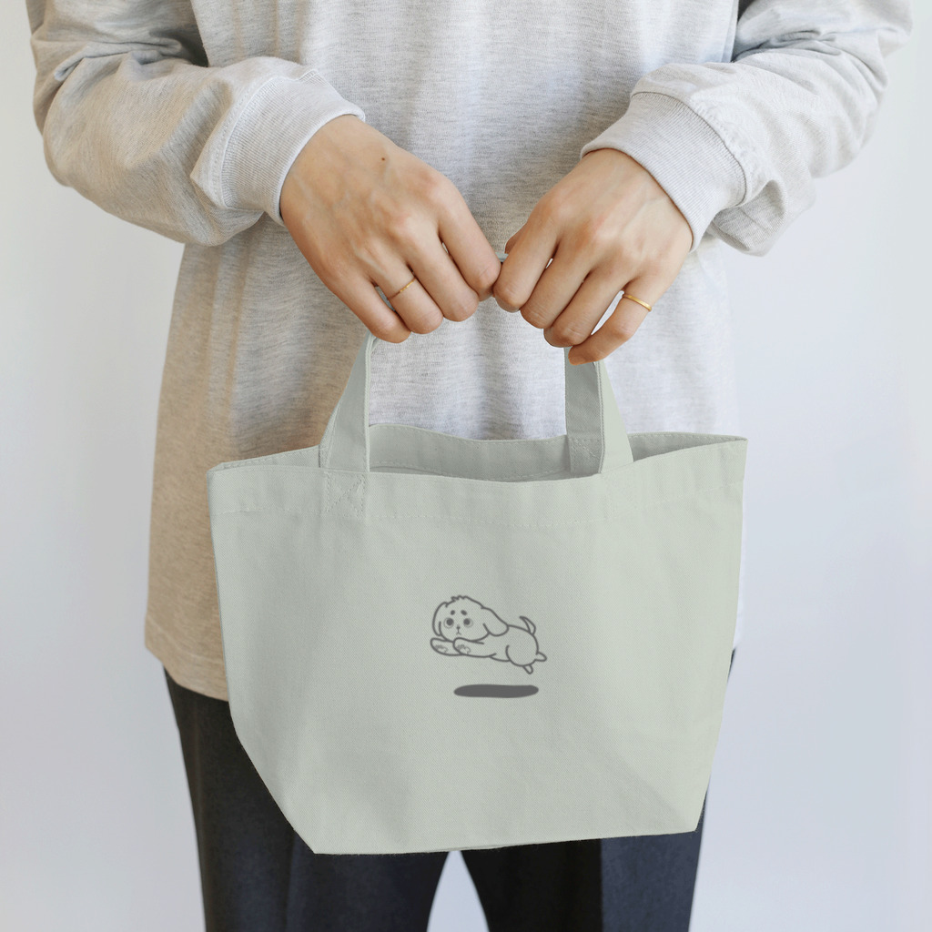 はるるん𖦞 水彩風🎨のまろちゃん走る Lunch Tote Bag