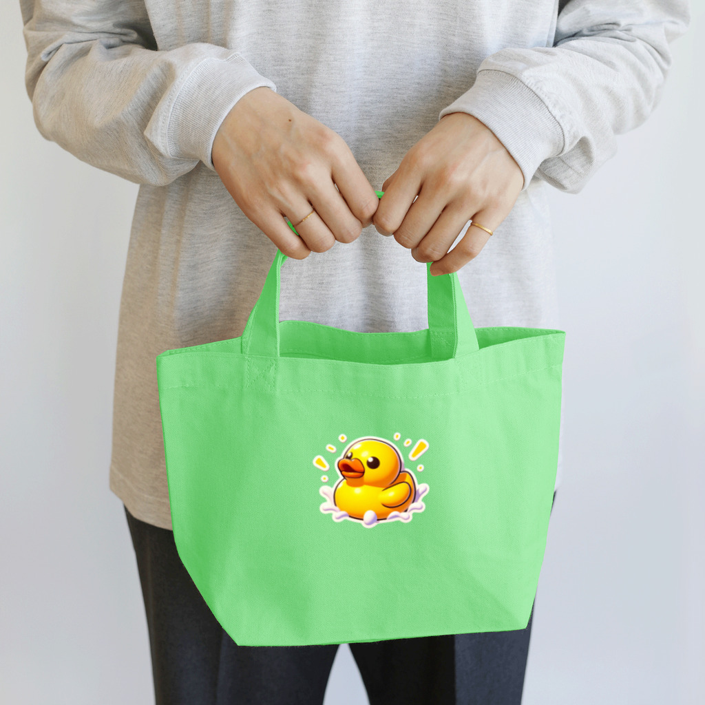 終わらない夢🌈の可愛い黄色いアヒル😍 Lunch Tote Bag